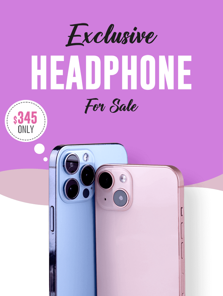 Exclusive headphones for sale at $345, featuring sleek design.
