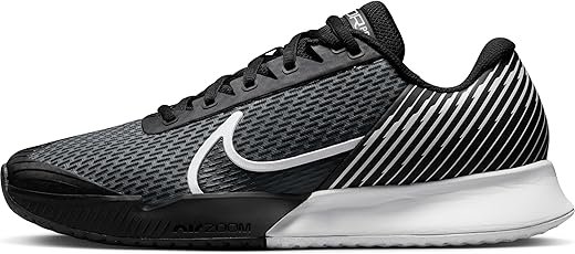 Nike Men's Air Zoom Vapor Pro 2 Hc Sneaker, Black White, 8