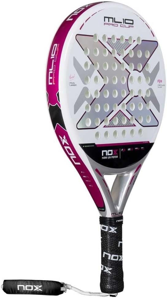 Padel Racket ML10 Pro Cup Silver by Miguel Lamperti 2025 | Lightweight Pala Padel | Carbon Frame & HR3 Core | Enhanced Spin & Control | Racket for Adults