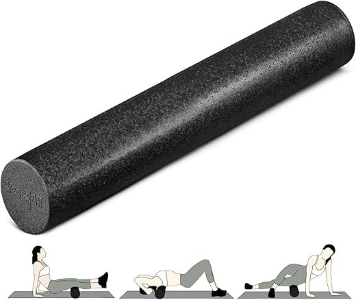 Yes4All High-Density EPP Round Back Roller Foam, Exercise Foam Roller for Yoga, Pilates & Stretching - 12, 18, 24, 36 inch