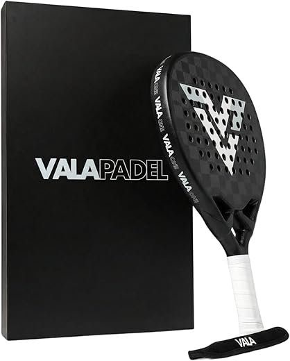 VALA One Diamond Black Edition Padel Racket | 18K Carbon Fiber Paddle/Pala with Soft EVA Core, Lightweight 365g Diamond Shape, Premium Power & Control Racquet for Advanced Players